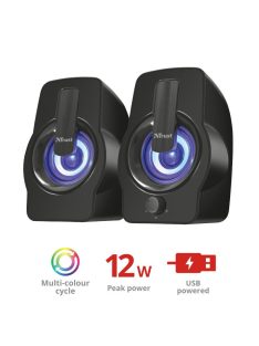 Trust Gemi RGB 2.0 Speaker Set Black