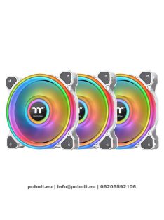   Thermaltake Riing Quad 14 RGB Radiator Fan White TT Premium Edition (3-Fan Pack)