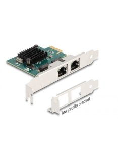 DeLock PCI Express x1 Card to 2x RJ45 Gigabit LAN BCM