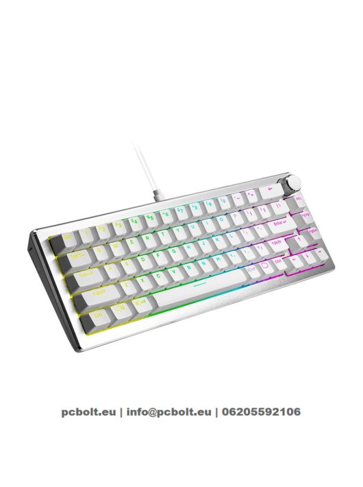 CLAVIER GAMING MÉCANIQUE WHITE SHARK VIKING 2 RGB BLUE SWITCH GK-1924