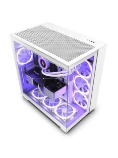 NZXT H9 Flow Tempered Glass Matte White