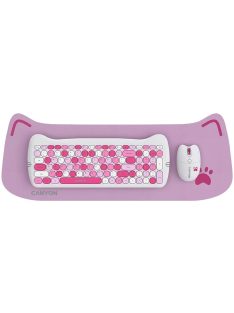   Canyon CNS-HSETW6PK-HU Wireless Keyboard Combo Kitty Edition Pink HU